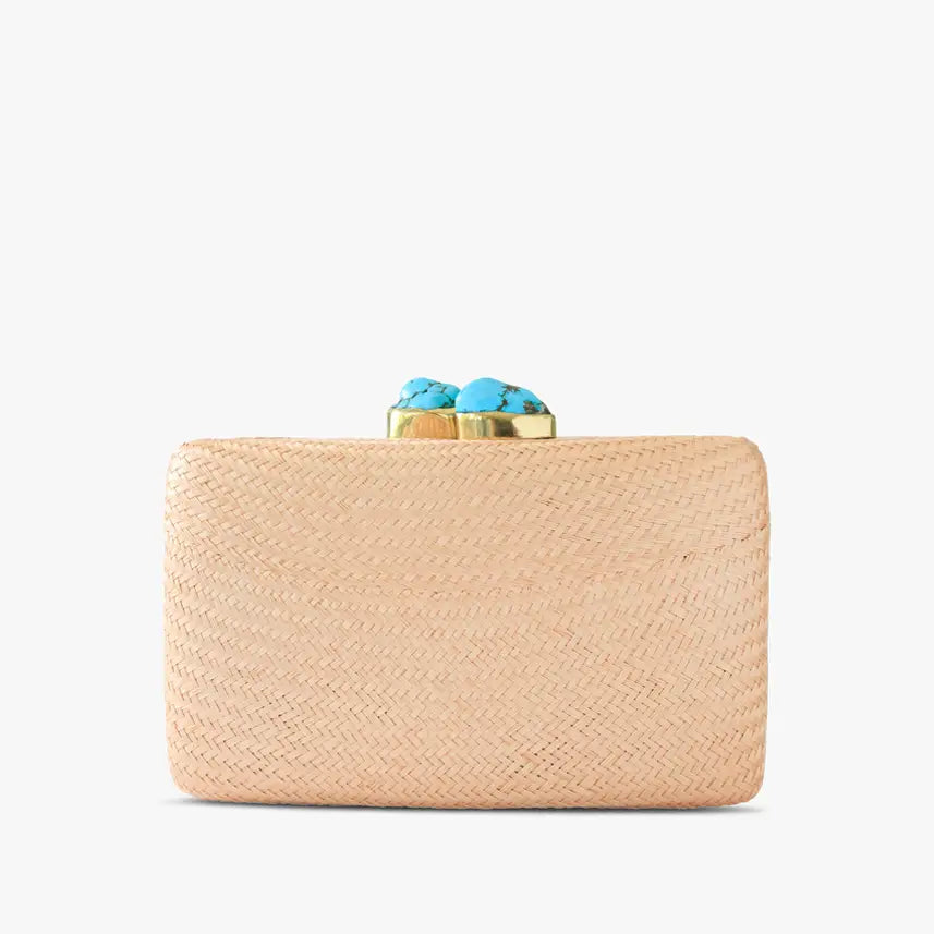 Clutch with Turquoise Clasp