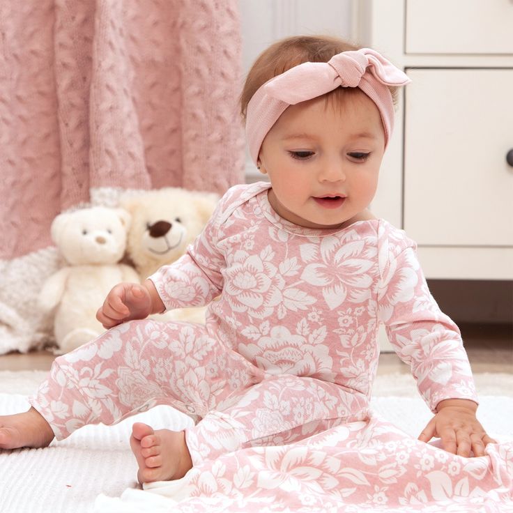 Baby Girl Vintage Pink Pajamas